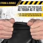 Heavy Duty 33 Gallon Trash Bags 100 Pack 39  X 33  Industrial Strength