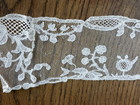 Antique Lace  Brussels Bowling Pin  Fine Bobbin Lace - 18th Century