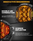Auxbeam Led Pods Driving Lights 3  Round 108w Hyper Spot Beam Amber Spotlights