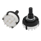 5pcs 2 Pole 6 Throw 12 Positions 6mm Shaft Diameter Rotary Selector Switch