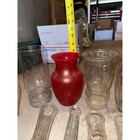 Vintage Glass Flower Vase Lot     12 Pieces