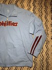 Vtg Nike Cooperstown Philadelphia Phillies Powder Blue Full Zip Jacket Mens 2xl