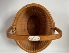 Handmade Signed   Dated 1985 Oval Nantucket Farm Basket
