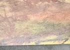 American Watercolor Painting  Landscape With Trees