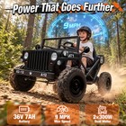 36v Dual-drive Kids Ride On Electric Car Kids Toy Bluetooth Music Storage