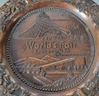 Expo 1974 World s Fair Ashtray  Spokane  Washington Copper Or Brass