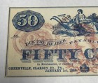 1863 50 Cent Fractional Greenville   Clarion Co   Pa Unissued