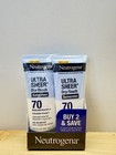 Neutrogena Sunscreen Ultra Sheer Spf 70 Dry Touch Lotion 3oz 2 Pk  Lot Of 2