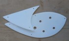Custom Plexiglass Upper   Lower Pickguard Set For Rick 325 Guitar No Blender