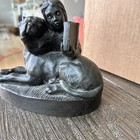 Genesis Fine Arts Girl Reading Book With Dog Cold Cast Bronze  the Gift  Signed