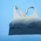 Victorias Secret Sports Bra Medium White Blue Seamless Lightly Lined Padded New