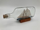 Vintage Tanduay Distillery Ship In A Bottle  bluenose 1787  Model 8  w 4  h