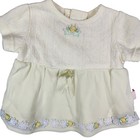 Vintage Sesame Street Baby Girl Shirt Or Tunic  Short Dress Size 3-6m Yellow