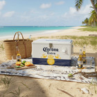 20l Corona Extra Beer Ice Cooler Box  Portable Metal Ice Chest For Camping Beach