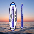 Retractable Fountain Pen   5 Refillable Ink Medium Nib Transparent Barrel Smooth