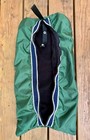 Fleece Lined Bridle Bag - In Hunter Green   Navy