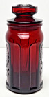 Ruby Red Wheaton Glass Sunflower Bottle With Stopper Lid Vintage 4 5 