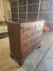 Baker Furniture Georgian Burled Walnut Flip Top Server Or Bachelor Chest