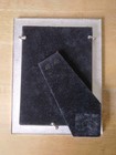 Vintage 4 5 X 6 5  Enamel Rhinestone Metal Photo Picture Frame  Great Shape
