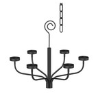  Tea Led Light Black Chandelier Tealight Candle Holders For Outdoor Gazebo Set 