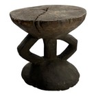 Antique Hand Made Wood Carved African Senufo Art Stool