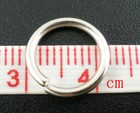 100 Pcs 12mm Dia  Thick Open Jump Rings Findings Silver Plated