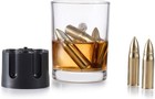 Stainless Steel Reusable Bullet Whiskey Stones - Set Of 6 -brown Box