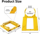 Drum Grabber For 55 Gal Drums Up To 22 4  Diameter 1500 Lb Capacity Fork Mounted