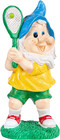 Garden Gnome Tennis Player Statue  9 84 Inch Height  Yellow And Green Outdoor De