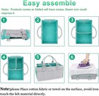 Baby Diaper Caddy Organizer Large Nursery Storage Basket Portable Tote