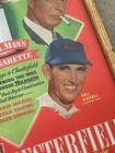 Chesterfield Cigarette Baseball Ad Framed Wooden Display 12 x16  Dimaggio Willia
