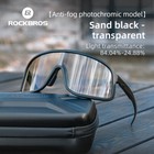 Rockbros Photochromic Cycling Glasses Men Women Mtb Bike Sunglasses Uvprotection
