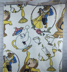 Vtg  Disney Beauty And The Beast Twin Size Blanket By Chatham Made In Usa  Rare 