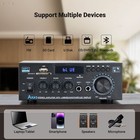 Stereo Amplifier Ak45 300wx2 Bluetooth5 0 Home Audio Receiver For Powerful Sound