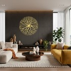 Abstract Tree Metal Wall Art  Modern Circle Sculpture Decor