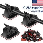 100pcs Cable Clips Self-adhesive Cord Wire Holder Management Organizer Clamp