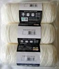 Red Heart Super Saver Yarn Soft White 364yd Each 7oz Each Same Dye Lot - 3 Pack