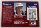 Hand Signed Autographed Pga Golf Card   Al Geiberger
