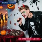 220 Pcs Halloween Realistic Bugs Spiders Cockroaches Centipedes Scorpions Flies