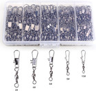 200pcs Barrel Snap Swivel Fishing Accessories  Premium Fishing Gear Equipment Wi