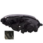 Headlights Set Halogen Black W  Clear Lens Pair For 2008-2011 Mercedes C Class
