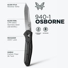 Benchmade 940-1 Osborne S90v Carbon Fiber Folding Knife Usa Shipping