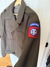Us Army Airborne Jacket Wwii Era Brown 82nd Airborne Patch Size 40
