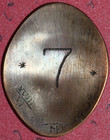 Lucky Number 7-eagle Love Token good Luck  Elongated Penny crafted By A A xi 