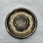 1907 Birmingham Sterling Ashtray W  1902 Edward 7th Penny Cs      fs            Saunders