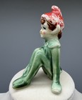 Vtg 1950s Pixie Christmas Elf Figurine Made In Japan Ceramic 3   