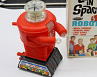 Remco Lost In Space Robot 1966 Vintage Plastic Toy Red Red Black With Box   Nice