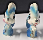 Skunk Figurines Blue Chain-type Kids Children Sweet Faces 2 5  No Mother Vintage