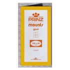 Prinz Stamp Mounts Black 240mm Strips Height 66mm Split Back Archival