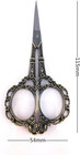 Vintage Europea Style Plum Blossom Needlework Embroidery Scissors  bronze 